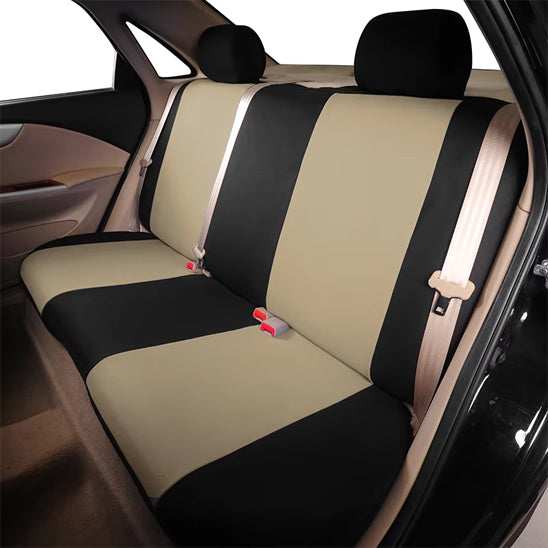 Housse de siege arriere voiture lintissu beige luxe