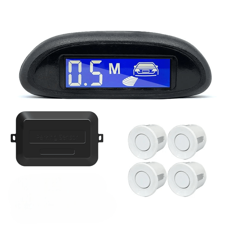 Radar de Recul SafePark Blanc Automobile et ses elements fonctionnels