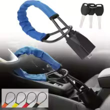 antivol voiture ceinture bleu seul met accrocher a la boucle ceinture securite