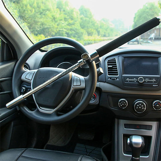 antivol voiture pour volant installe sur volant auto compacte