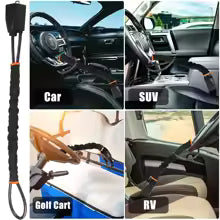 application antivol voiture ceinture sur suv berline citadine et camping car