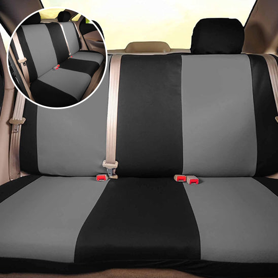 complet housse de siege voiture gris avant arriere face