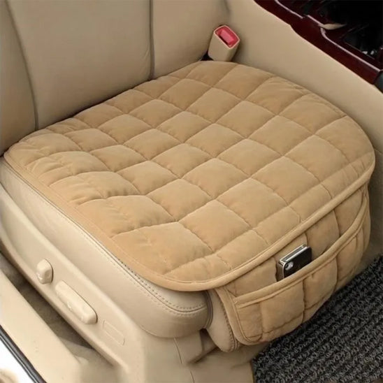 coussin de siege de voiture beige avec rangement frontale multi