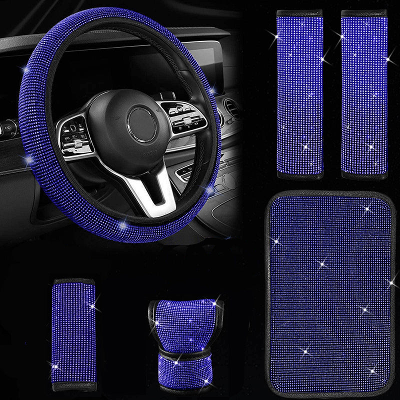 couvre volant bleu diamant le set complet