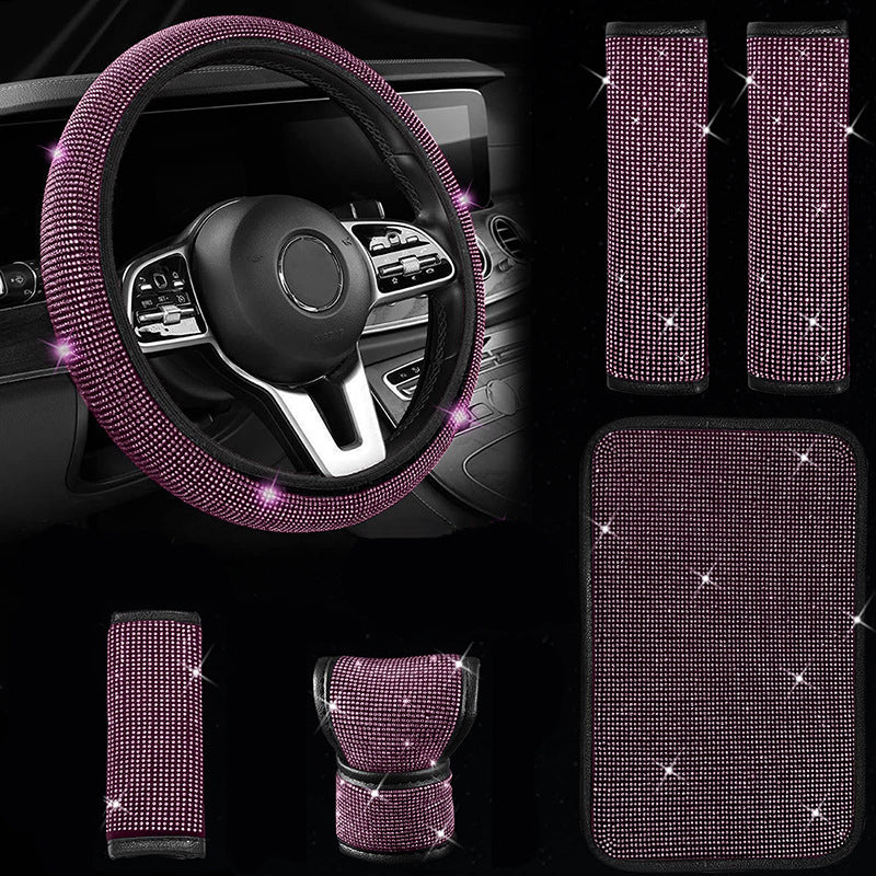 couvre volant cerise diamant complete