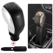 deux differents levier de vitesse Elegance alu lisse et droite noir polis cinq vitesses