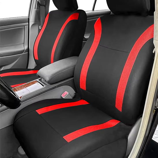 sieges avants voiture housse de siege voiture set bordure rouge sieges avant