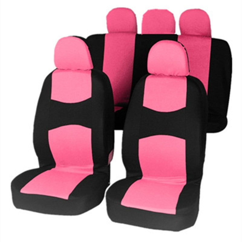 housse de siege voiture win noir rose arrière-avant