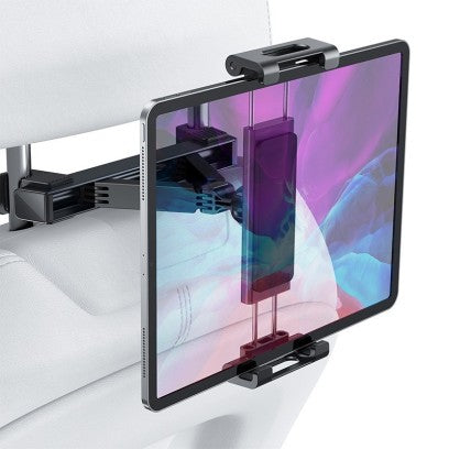 image support tablette voiture calme fixe sur tige appuis tĂȘte et tablette dessus