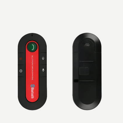 Kit Bluetooth Voiture BlueDrive Rouge vue avant arriere