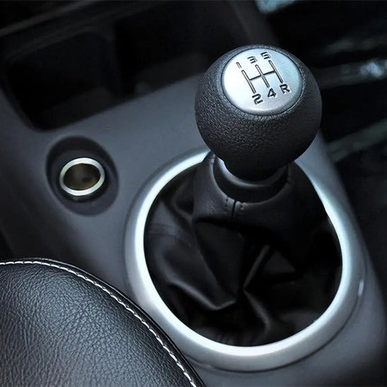 levier de vitesse cinq rapports mousse centre argenter
