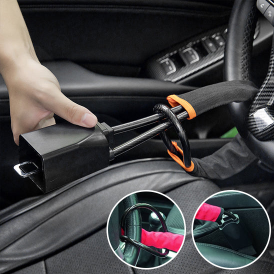 photo montrant l attache et la solidite de antivol voiture ceinture