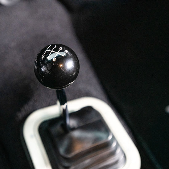 pommeau de vitesse retro six vitesses noir