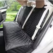 protection tapis de voiture banquette arriere ceintures blanches