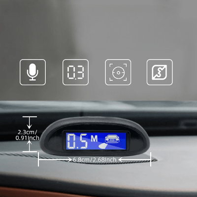 Radar de Recul SafePark Argent Automobile avec fonctions alertes