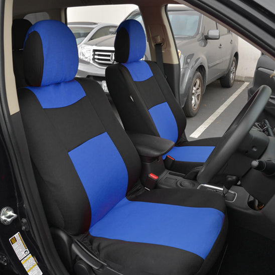 siege avant couvert housse de siege voiture bleu noir
