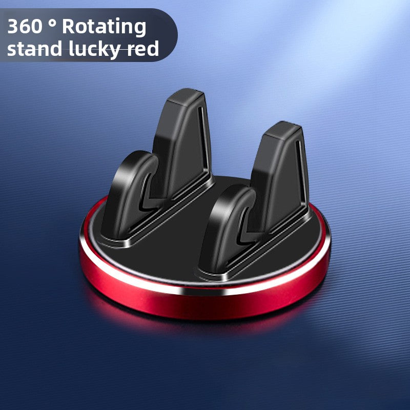 support telephone pour voiture a bras rouge et cercle argent