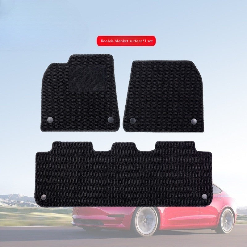 tapis de sol pour voiture noir avant arriere matieres lavable