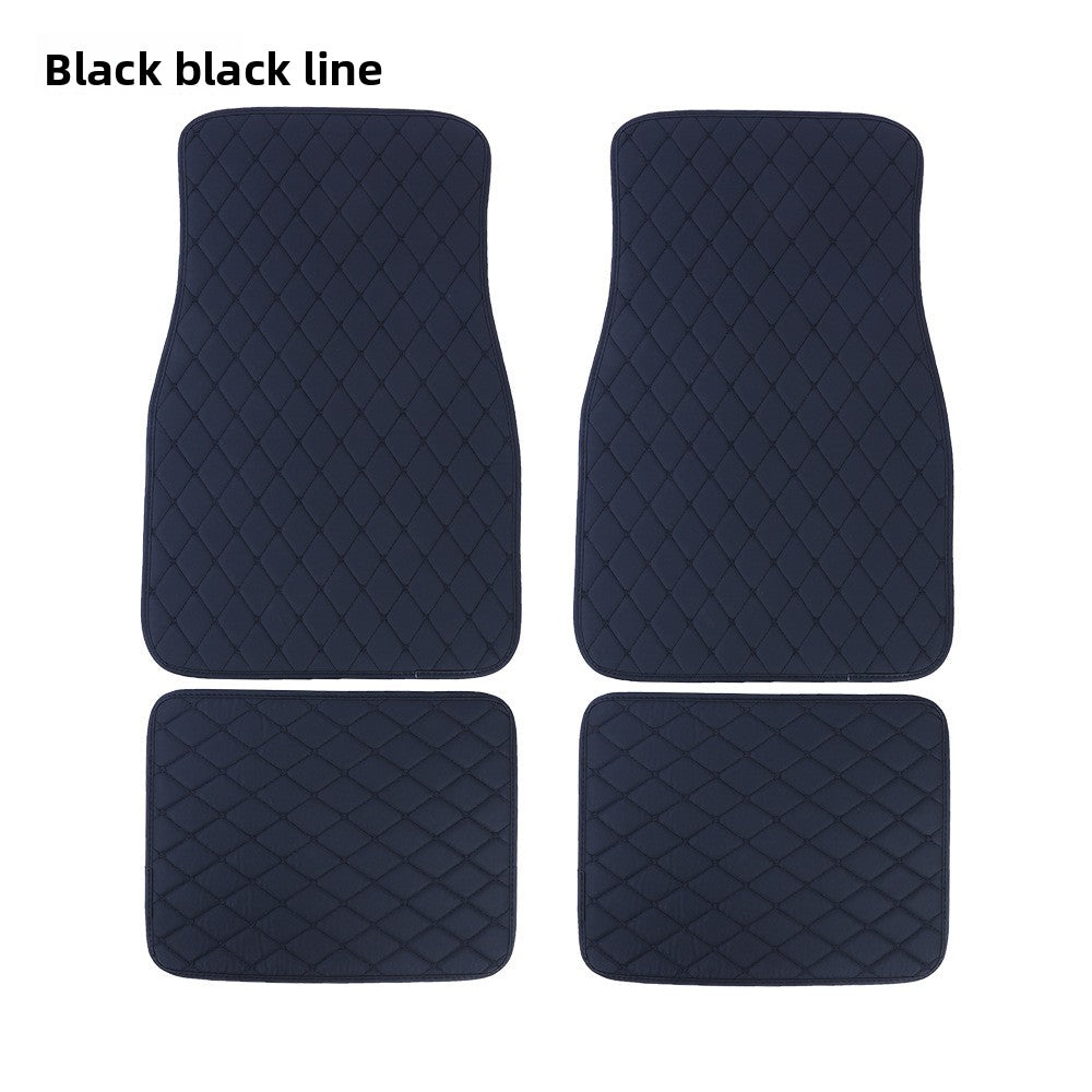 tapis de sol voiture noir 4 pieces set