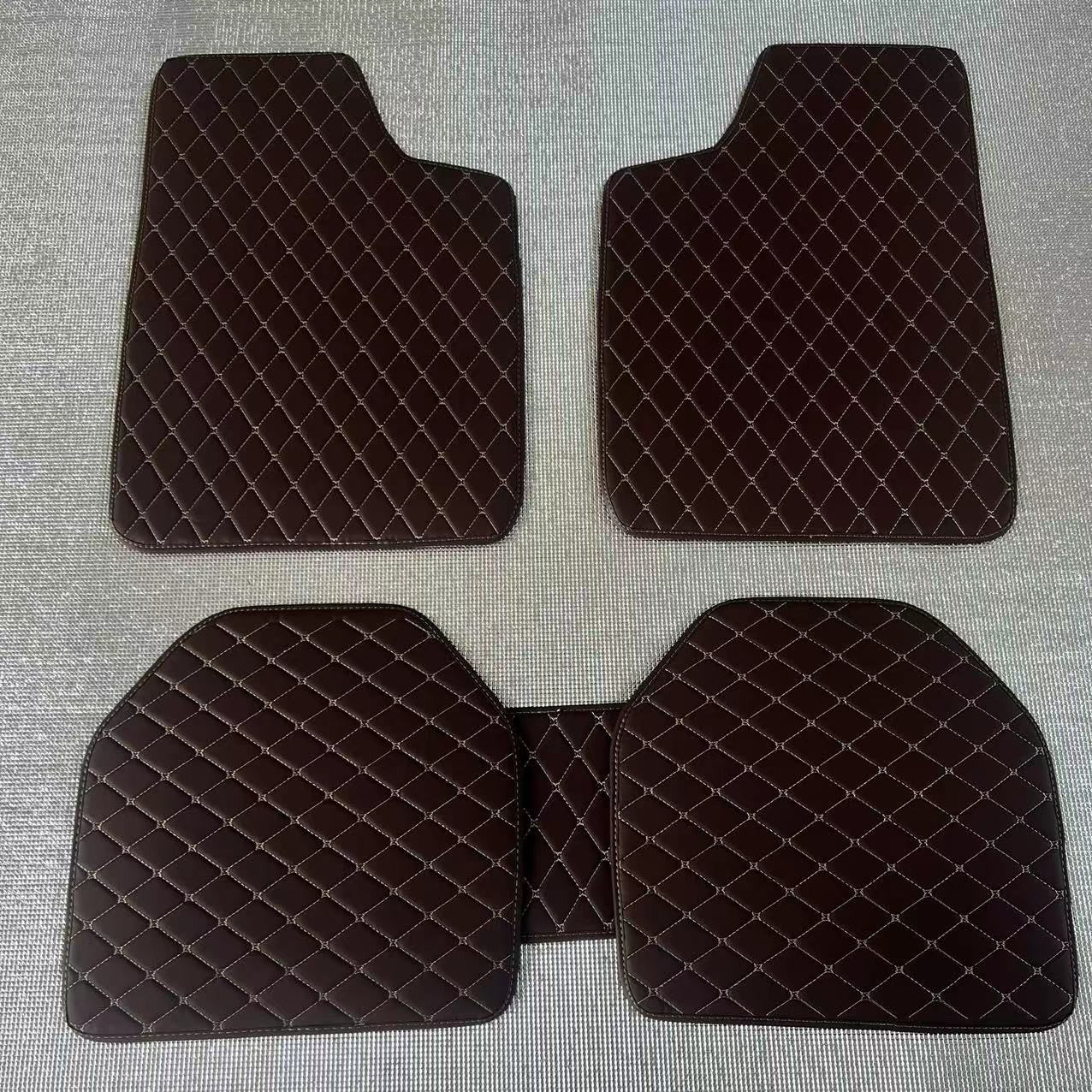 tapis de sol voiture rouge noir 5 pieces set