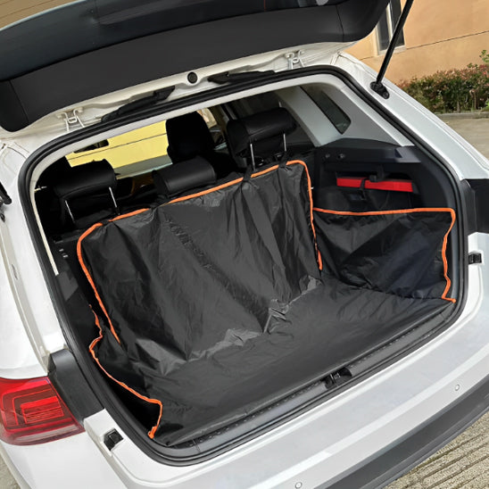 tapis housse de protection voiture coffre vue generale verso