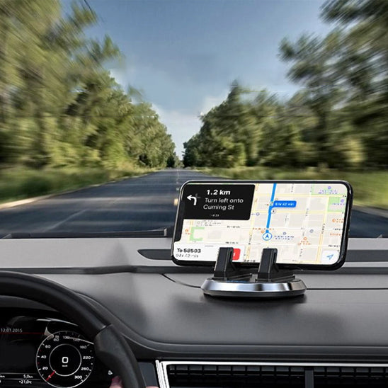 telephone fonction GPS sur support telephone voiture a bras pour tableau de bord