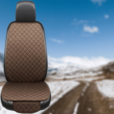 unique housse siege voiture carseat marron sur image route montagne