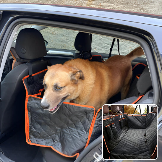 vue housse tapis de protection de voiture avec chien et zip anti fuite