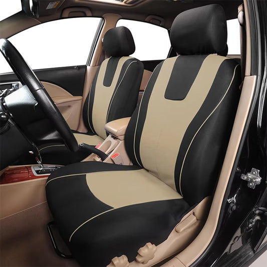 Housse de siege voiture lintissu beige avant