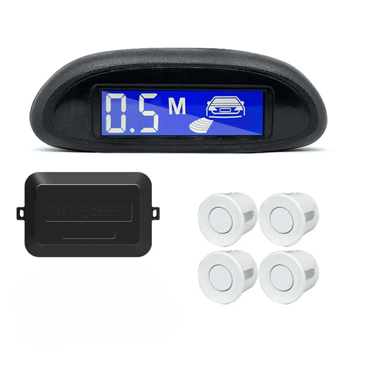 Radar de Recul SafePark Blanc Automobile et ses elements fonctionnels