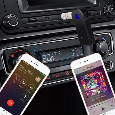 Adaptateur bluetooth voiture Trifonction connexion avec téléphone