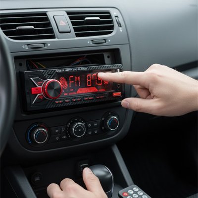 ajustement autoradio bluetooth Syntoniseur radio sur tableau de bord