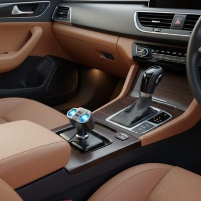 Allume cigare bluetooth Deux sorties USB branché