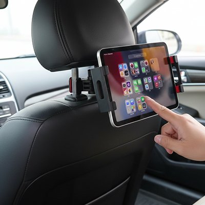 Appareil installé sur Support tablette voiture 