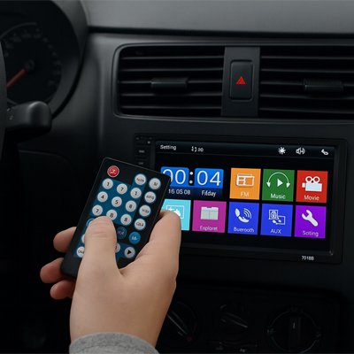 Autoradio bluetooth multimédia MP5 avec télécommande