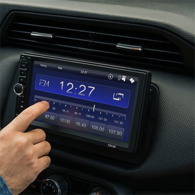 Autoradio bluetooth multimédia MP5 sur la fréquence FM 