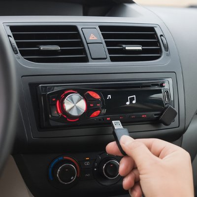 Autoradio bluetooth Télécommande avec clé USB