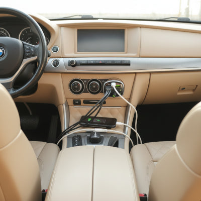 Bluetooth allume cigare Chargeur voiture connecté sur téléphone