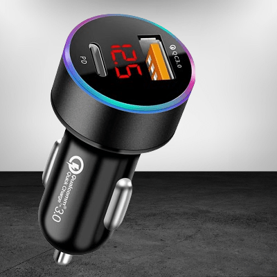 Bluetooth pour la voiture LedCarCharger Noir Automobile pour prise auto