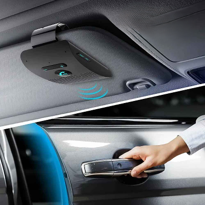 Bluetooth voiture Clip pare-soleil connexion automatique