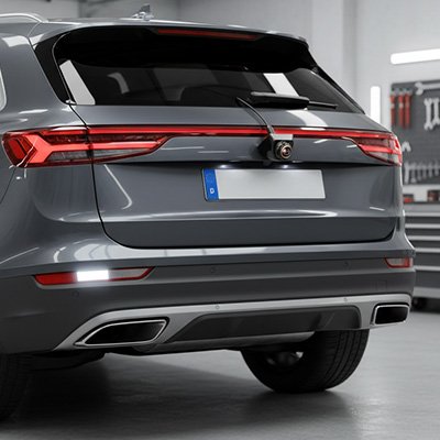 Caméra de recul pour voiture 170 ° grand angle installée sur portière de coffre