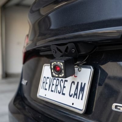 Caméra de recul Vision Nocturne HD au dessus de plaque voiture