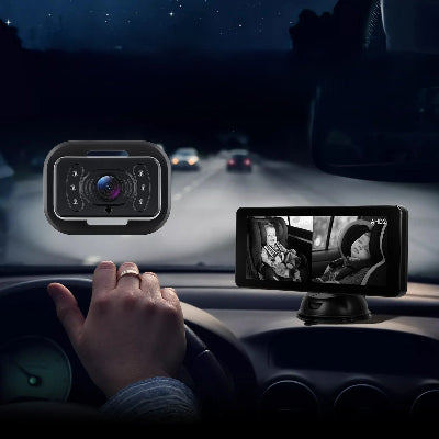 camera en voiture Écran appui-tête bébé en vision nocturne 