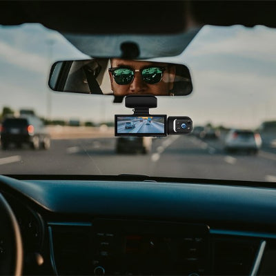 Caméra pour la voiture Dashcam double objectif vue conducteur