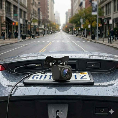 Présentation de la camera pour voiture Avant et Back pour le côté arrière de l'auto circulant en ville  