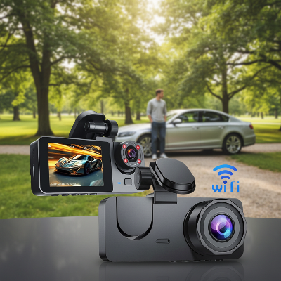 camera voiture Triple Angle 1080P WiFi