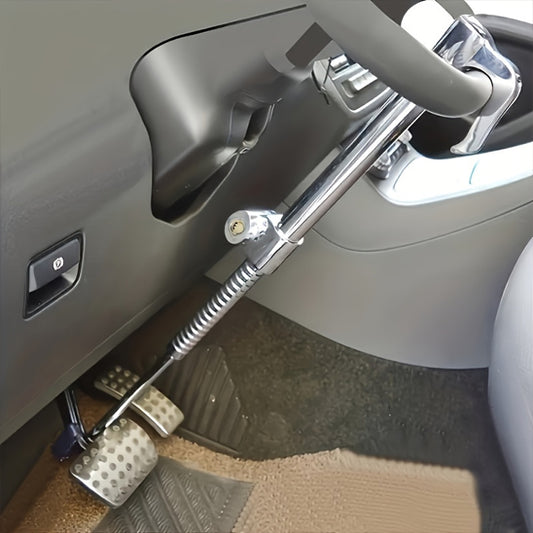 canne antivol de voiture alu vis installe dans auto type SUV