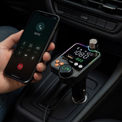 Connexion Transmetteur fm bluetooth Handsfree avec telephone