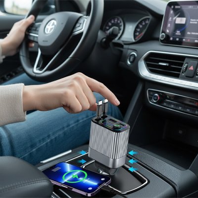 Connexion Transmetteur fm bluetooth Multifonction