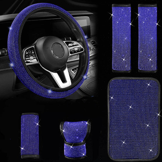 couvre volant bleu diamant le set complet